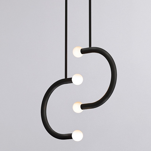 Подвесной светильник Bower Studios Double Pendant C Lights Черный в Сочи | Loft Concept 