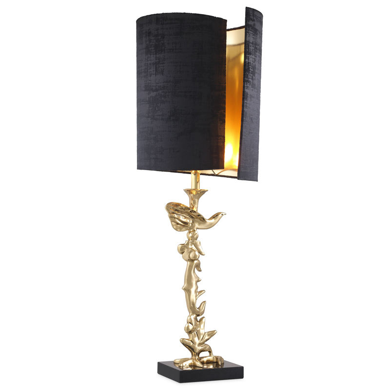 Настольная лампа Eichholtz Table Lamp Aras Латунь Черный в Сочи | Loft Concept 