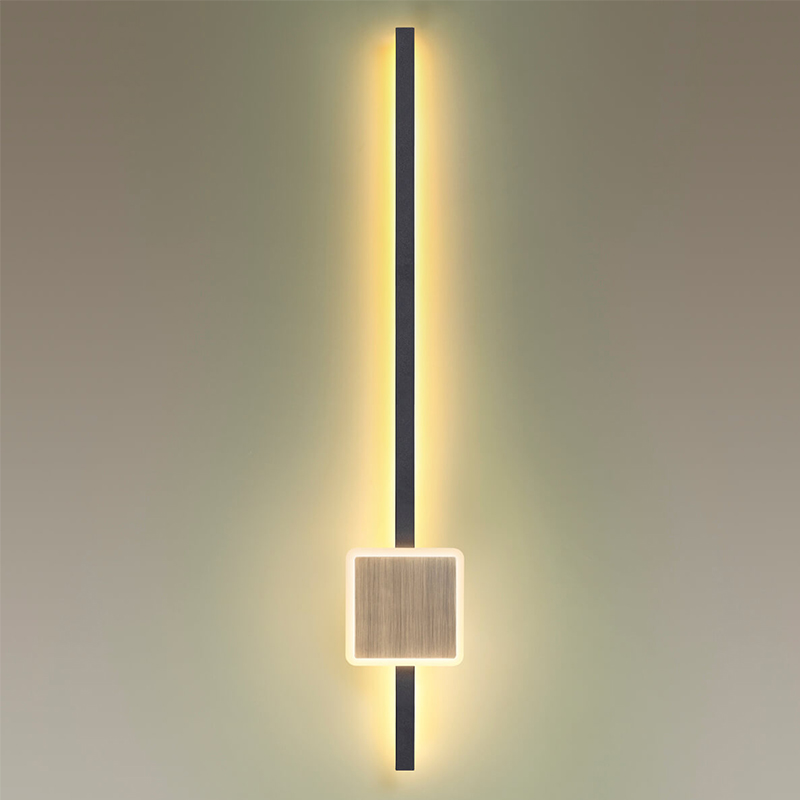 Бра Barrette Square Sconce 70 Черный Античная Бронза в Сочи | Loft Concept 