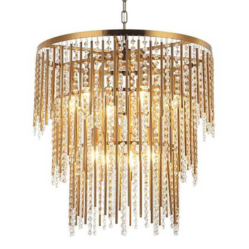 Люстра Crystal Wind Chimes Bronze Chandelier Бронза Прозрачный в Сочи | Loft Concept 