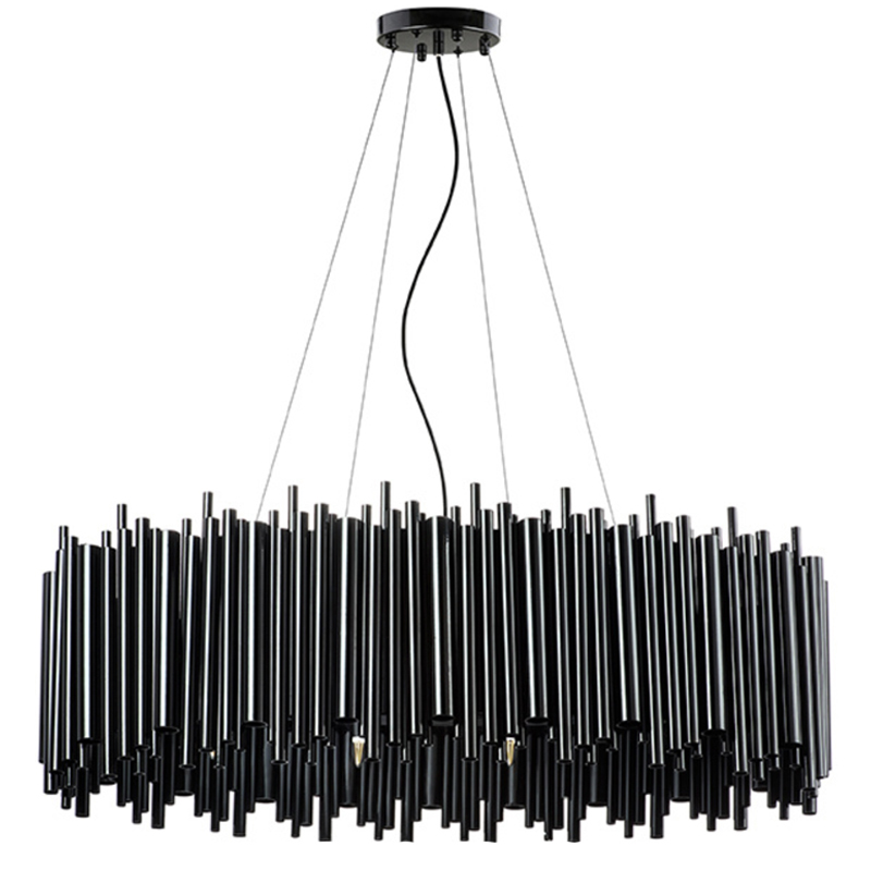 Люстра Delightfull Brubeck Chandelier Black Oval  в Сочи | Loft Concept 