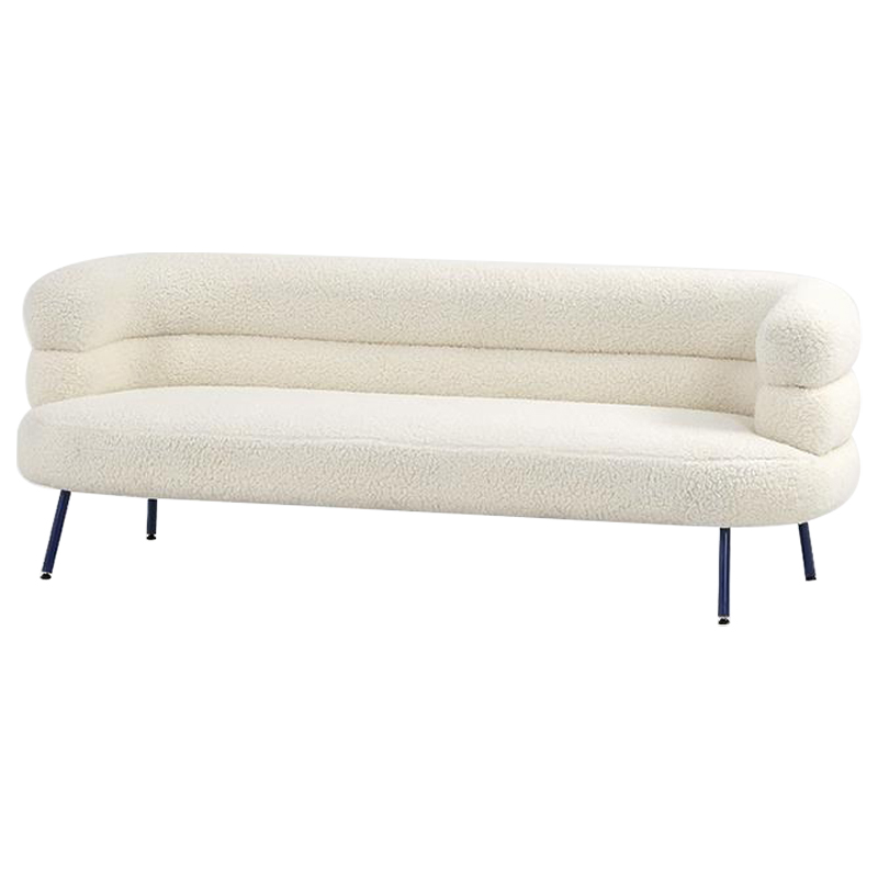 Диван Boyle White Boucle Sofa Белый Черный в Сочи | Loft Concept 