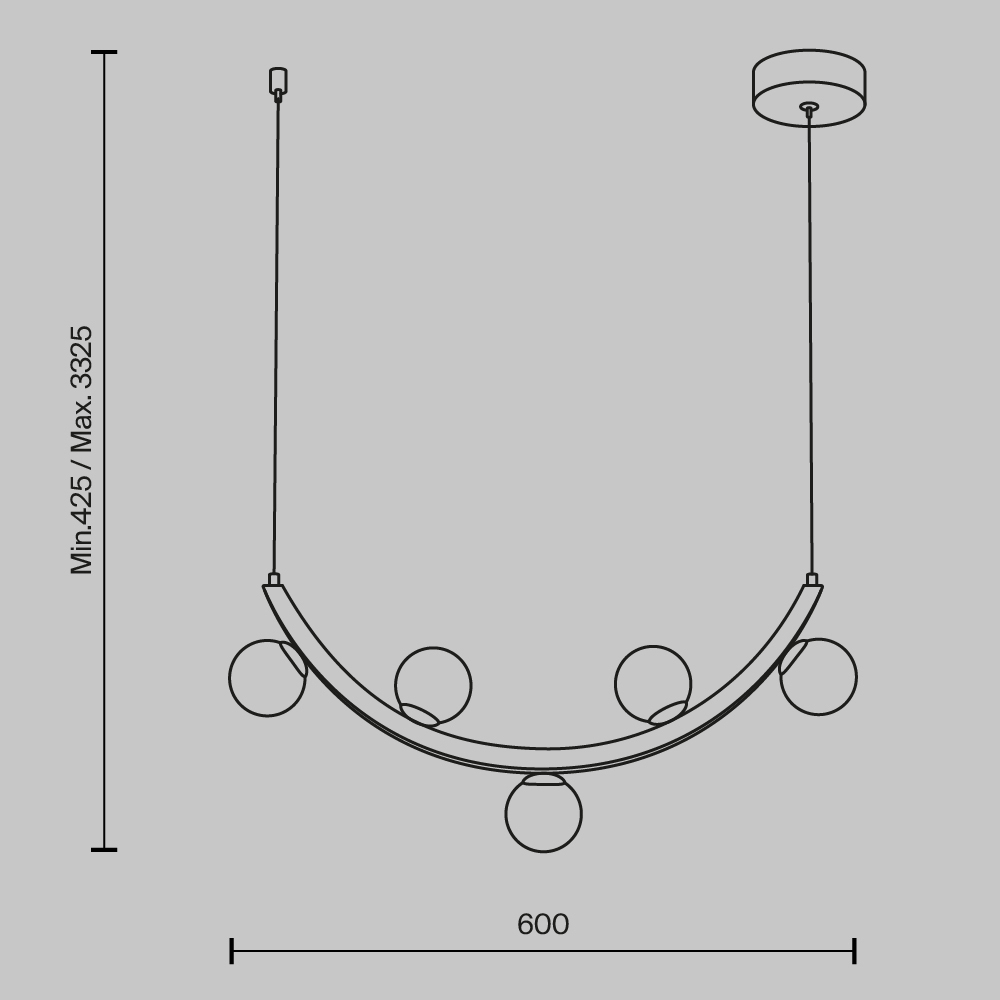 Люстра подвесная Ambre 3000К 12Вт в Сочи