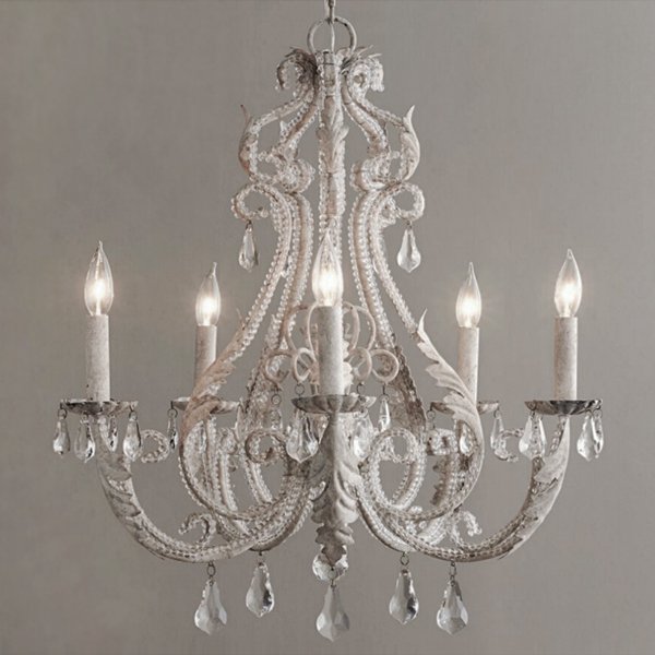 Restoration Hardware PALAIS Chandelier Белый винтажная патина   в Сочи | Loft Concept 