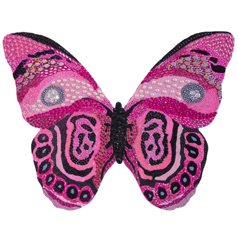 Картина “Pink and Black Bedazzled Butterfly Cut Out” Мульти в Сочи | Loft Concept 