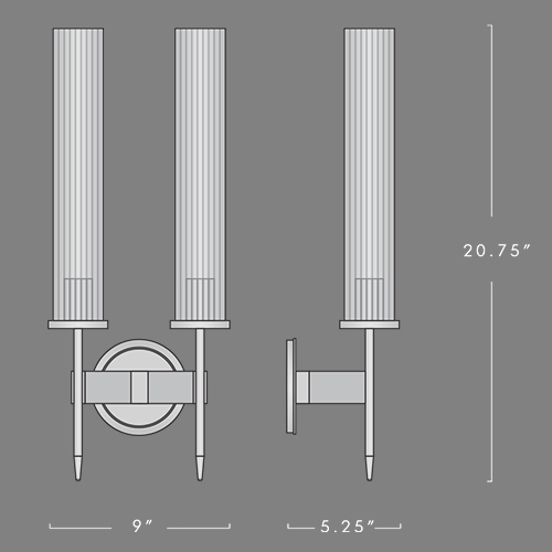 Бра Jonathan Browning ALOUETTE DOUBLE SCONCE в Сочи