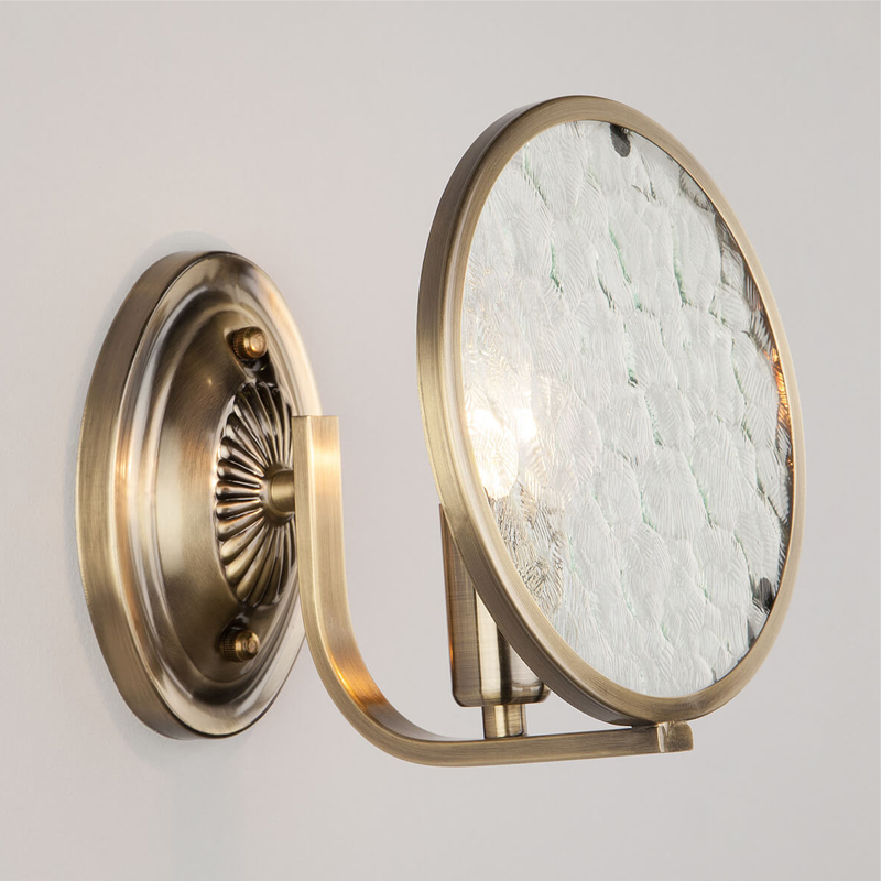 Бра Moibeal Sconce antique bronze Античная Бронза Прозрачный (Transparent) в Сочи | Loft Concept 