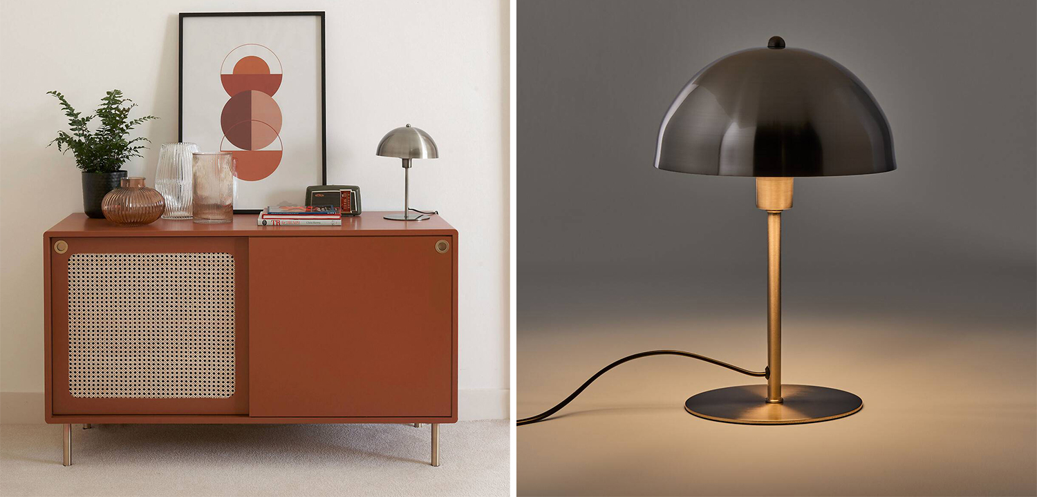 Настольная лампа Umbel Table Lamp Gray - фото