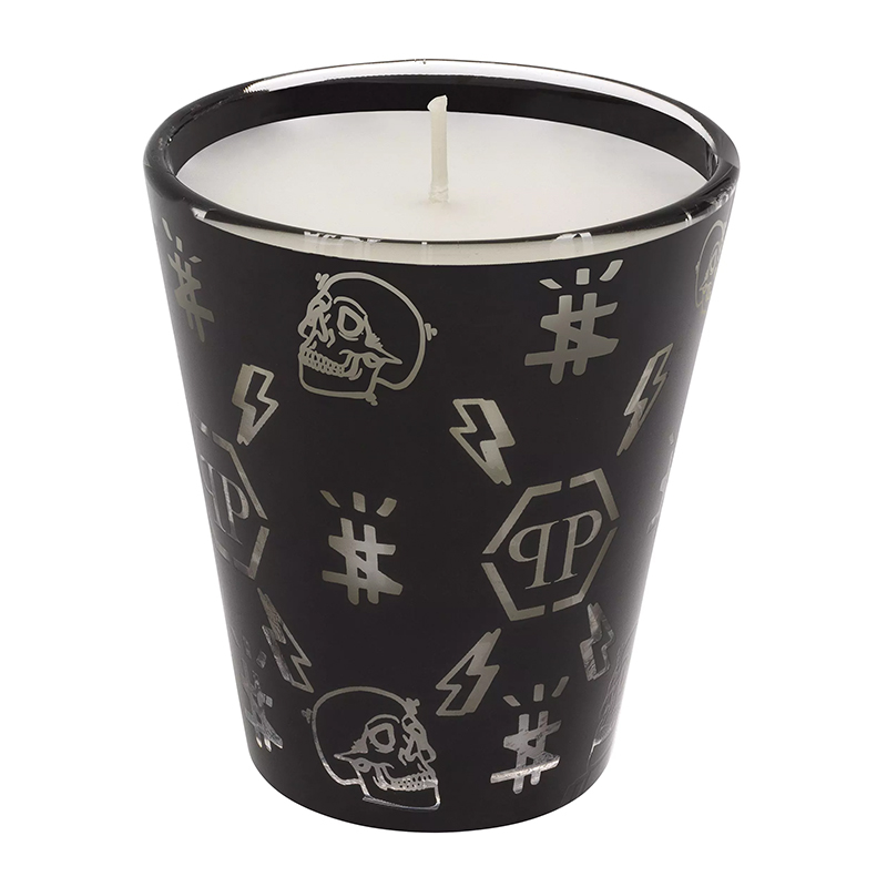 Свеча Philipp Plein Candle Monogram S Черный Белый в Сочи | Loft Concept 