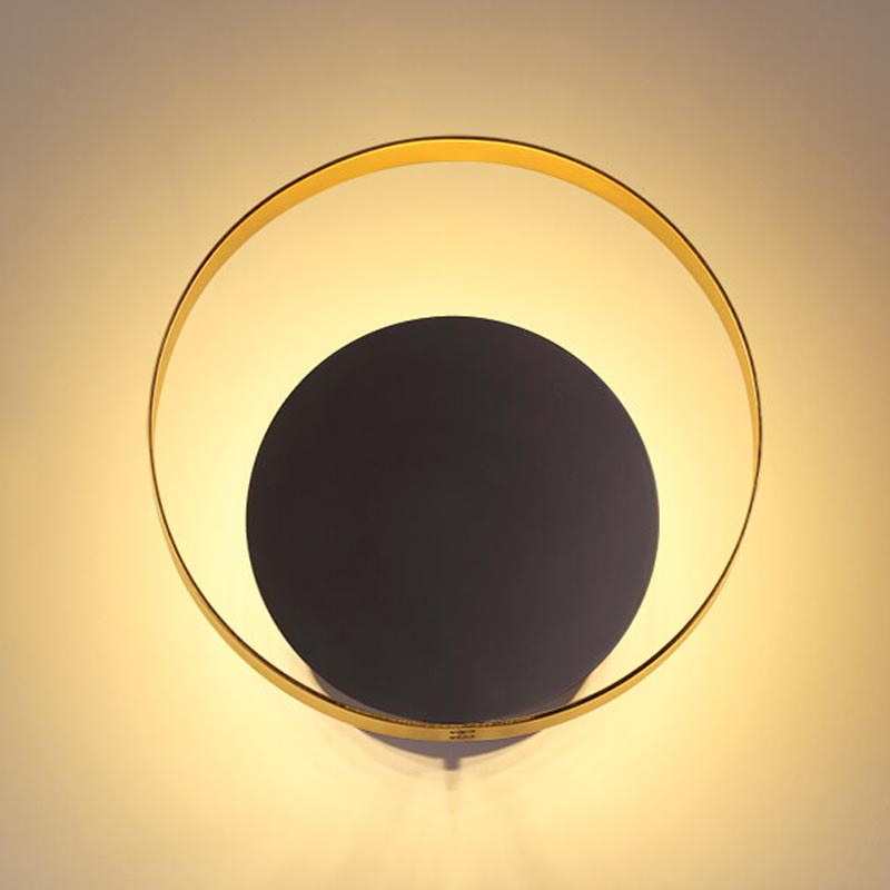 Бра Globo Ocular Sconce Circle Black Золотой Черный в Сочи | Loft Concept 