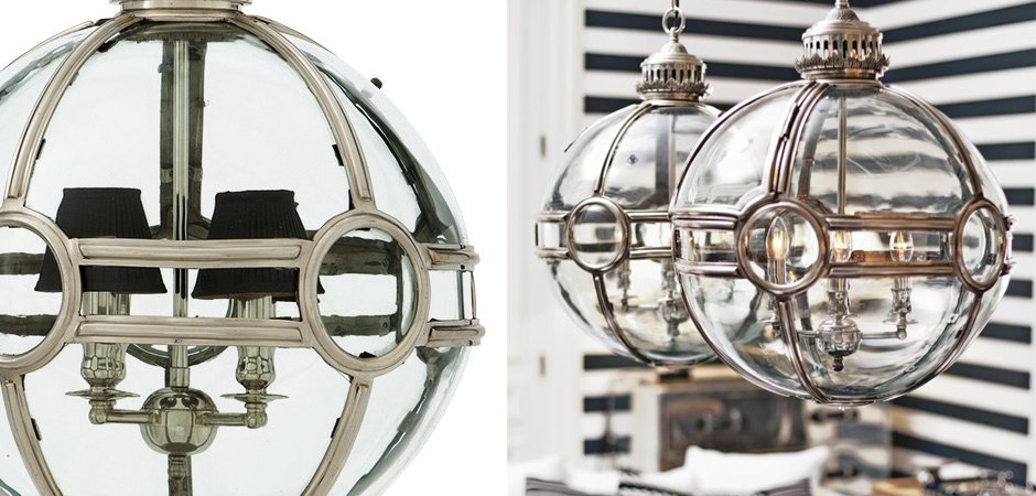 Люстра Lantern Hagerty Antique Silver - Loft-Concept в Сочи
