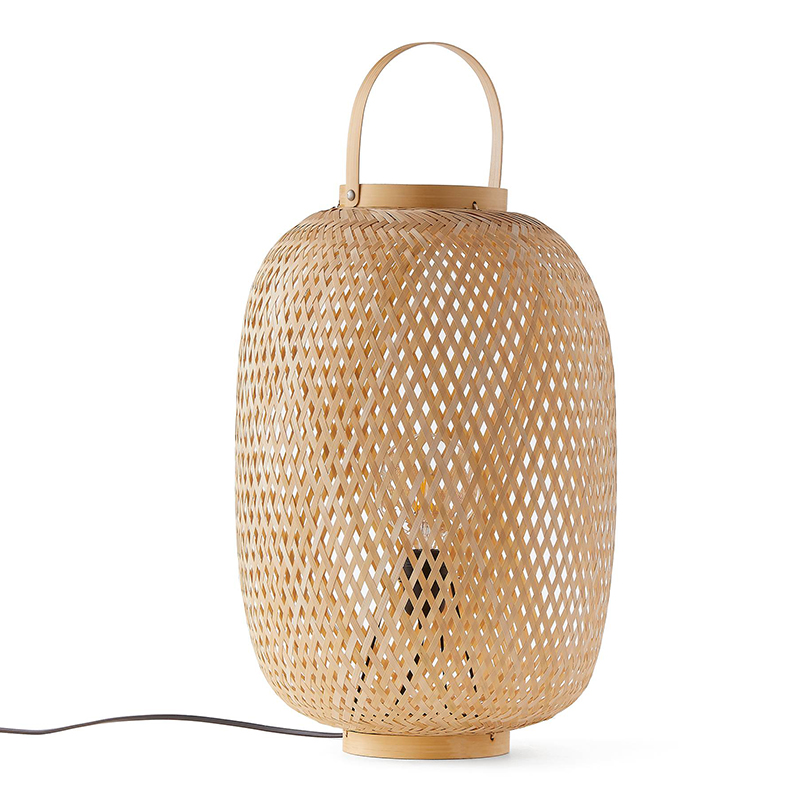 Настольная лампа Lantern Wicker Table lamp Бежевый в Сочи | Loft Concept 