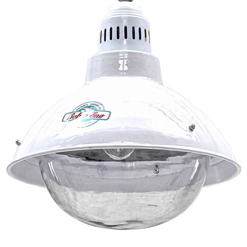 Подвесной светильник Visor Loft White Pendant Белый Прозрачный в Сочи | Loft Concept 