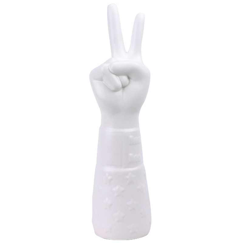 Статуэтка Jonathan Adler Peace Hand Sculpture Белый в Сочи | Loft Concept 