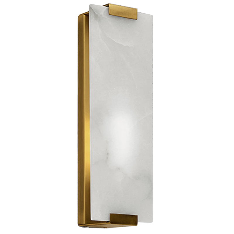 Бра Marble Rectangle Wall Lamp Brass Латунь в Сочи | Loft Concept 