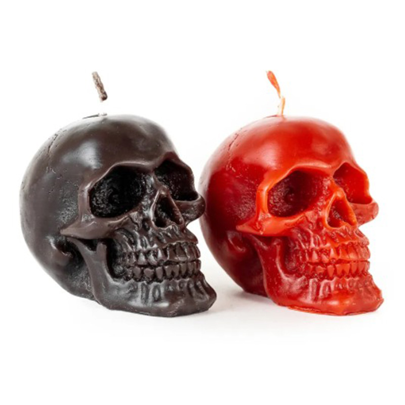 Набор свечей Black Red Skulls Черный Красный в Сочи | Loft Concept 