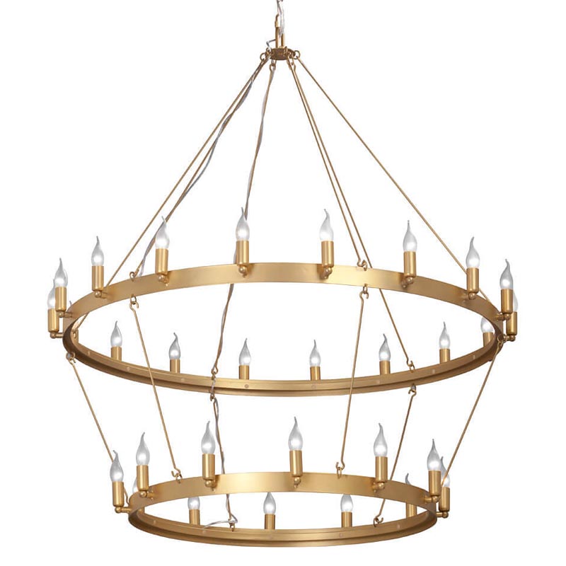 Люстра Camino Round Chandelier two tiers gold Золотой в Сочи | Loft Concept 