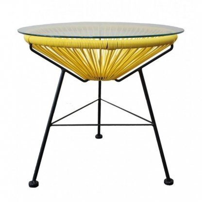 Приставной стол Acapulco side table Yellow Морская синь Желтый Оранжевый Зеленый Черный Белый в Сочи | Loft Concept 