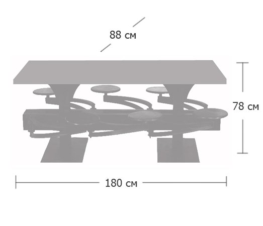 Обеденный стол Perrin Communal Table Loft в Сочи