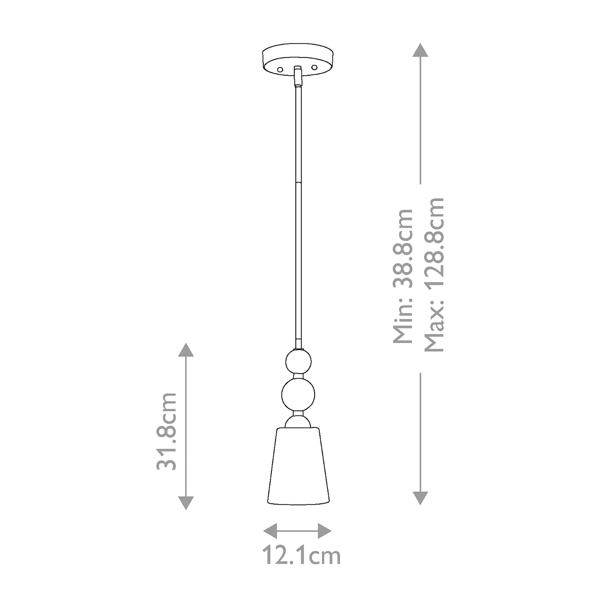 Подвесной светильник с матовым стеклянным коническим плафоном в современном стиле Hinkley в Сочи