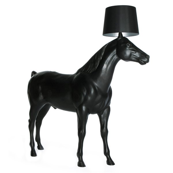 Торшер Moooi Horse Lamp Черный матовый в Сочи | Loft Concept 