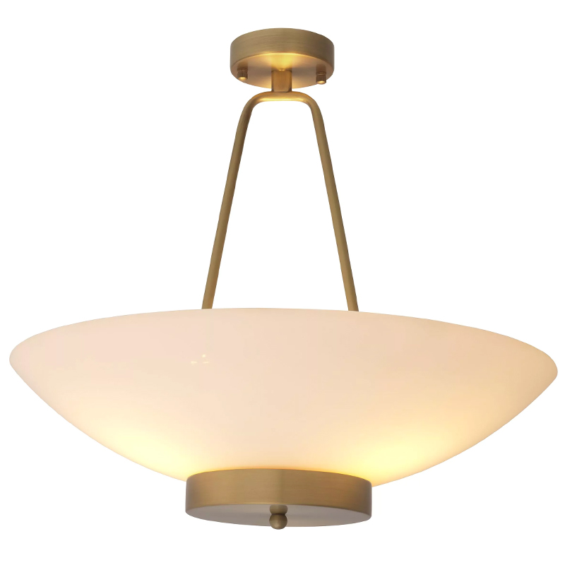 Люстра Eichholtz Ceiling Lamp Planeta Белый Латунь в Сочи | Loft Concept 