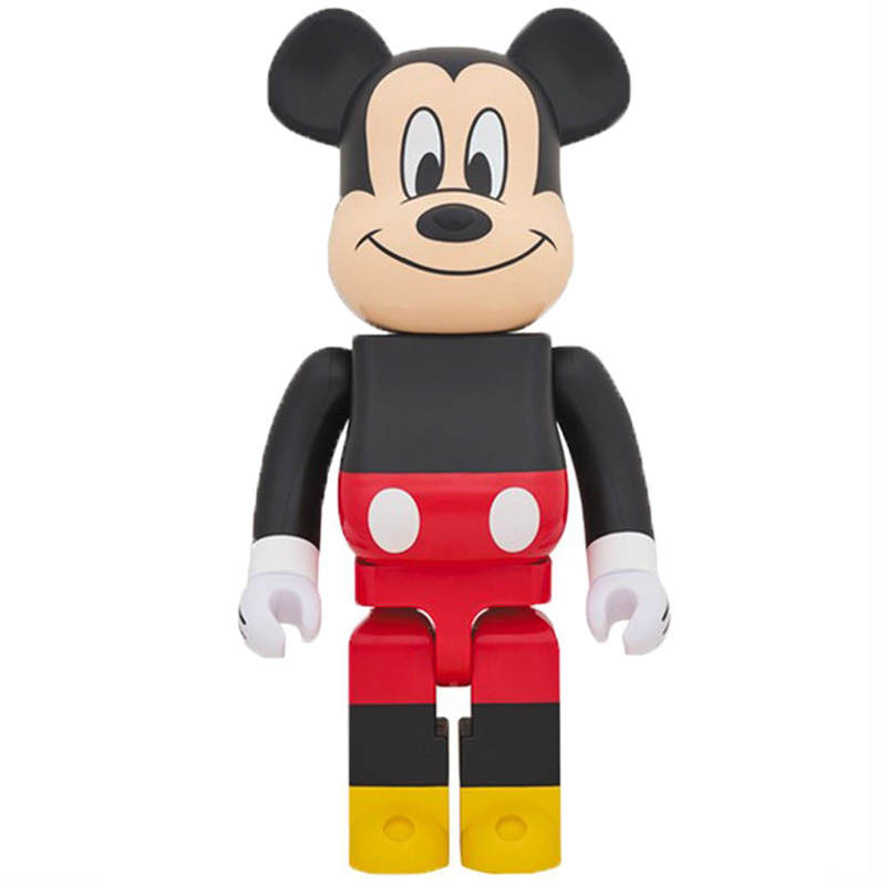 Статуэтка Bearbrick Mickey Mouse Черный Красный Желтый Бежевый в Сочи | Loft Concept 