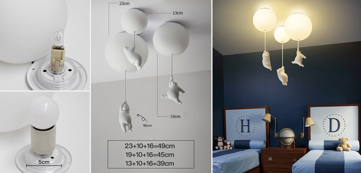 WASTY Потолочный светильник с мишками - фото №2