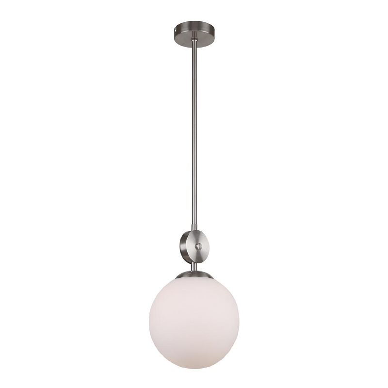 Подвесной светильник Kyran Nickel Hanging Lamp Никель Белый в Сочи | Loft Concept 