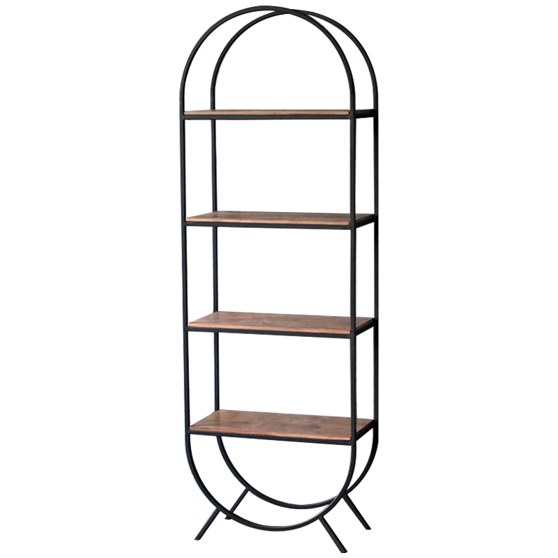 Стеллаж Lugo Industrial Metal Rust Black Rack Коричневый Черный в Сочи | Loft Concept 