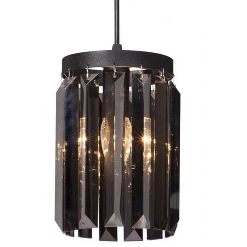 Светильник ODEON Smok Glass  Pendant lamp Стекло Смок D 12 Черный матовый в Сочи | Loft Concept 