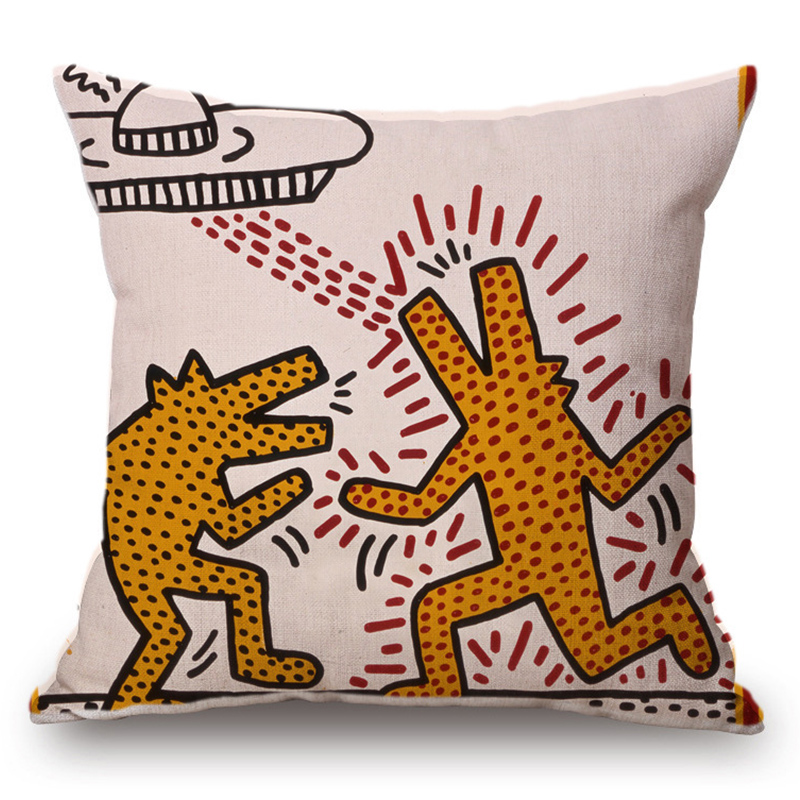 Подушка Keith Haring 9 Мульти в Сочи | Loft Concept 