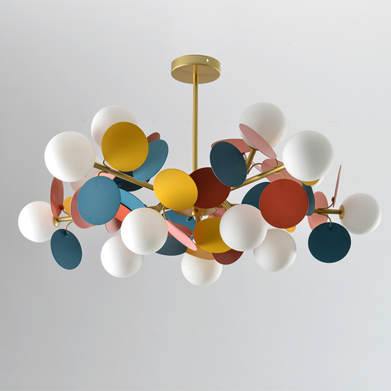 Люстра MATISSE Chandelier multicolor Золотой Белый Мульти в Сочи | Loft Concept 