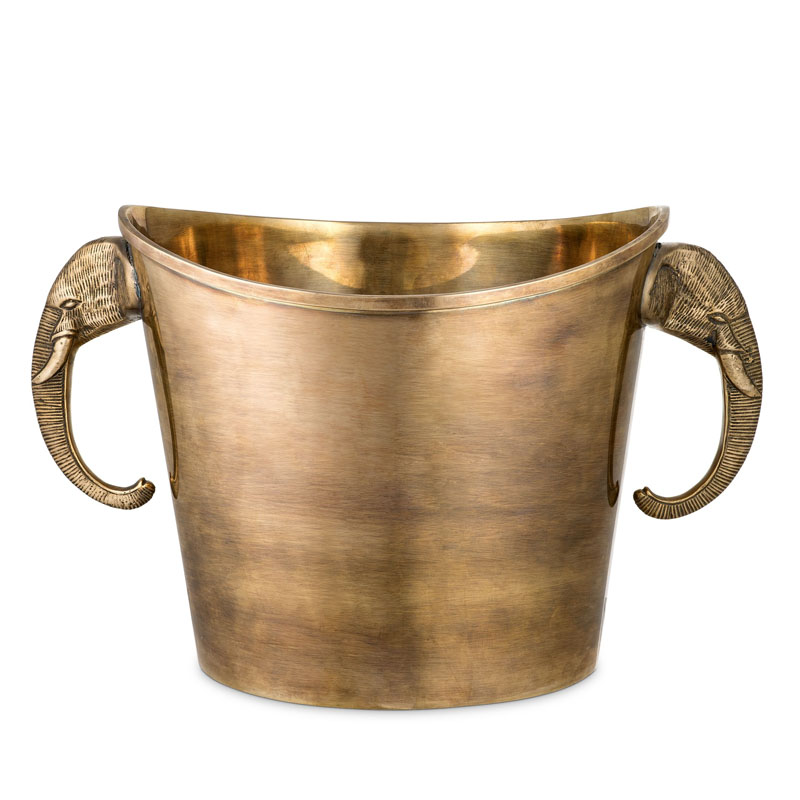 Ведерко для льда Eichholtz WINE COOLER MAHARAJA brass Винтажная латунь в Сочи | Loft Concept 