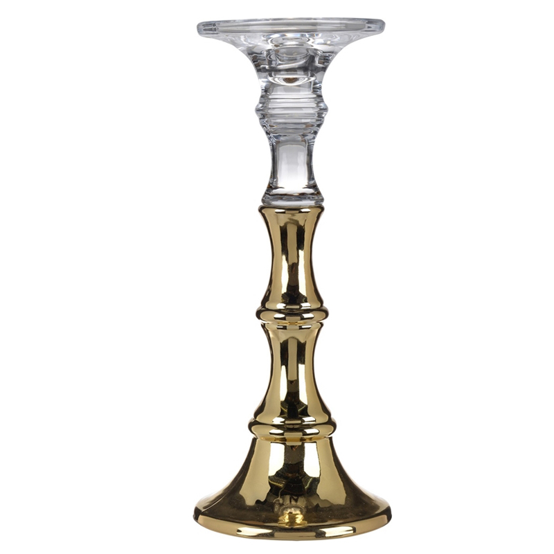 Подсвечник Eugenie Candlestick 30 Глянцевое золото в Сочи | Loft Concept 