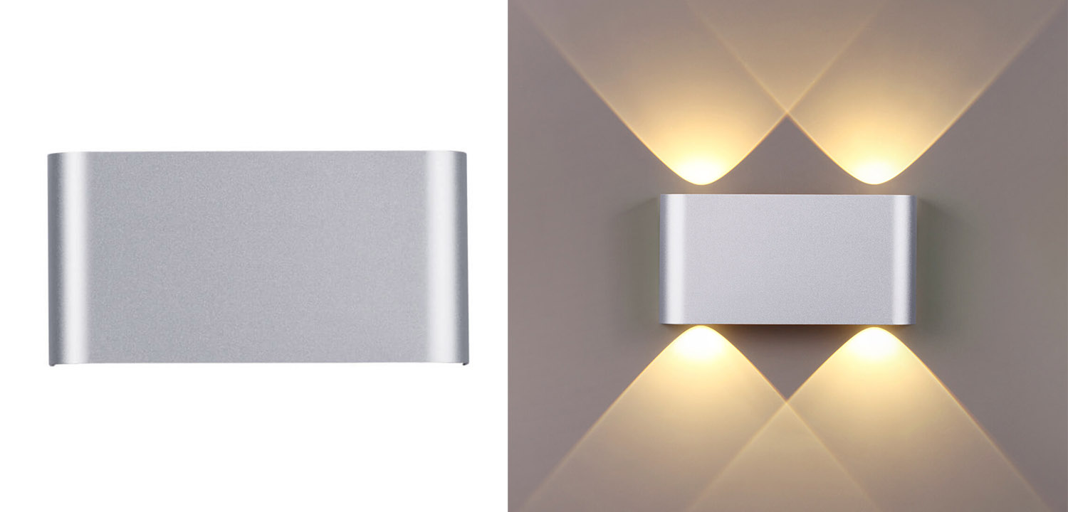 Бра Obverse Silver Rectangle A Wall lamp - фото
