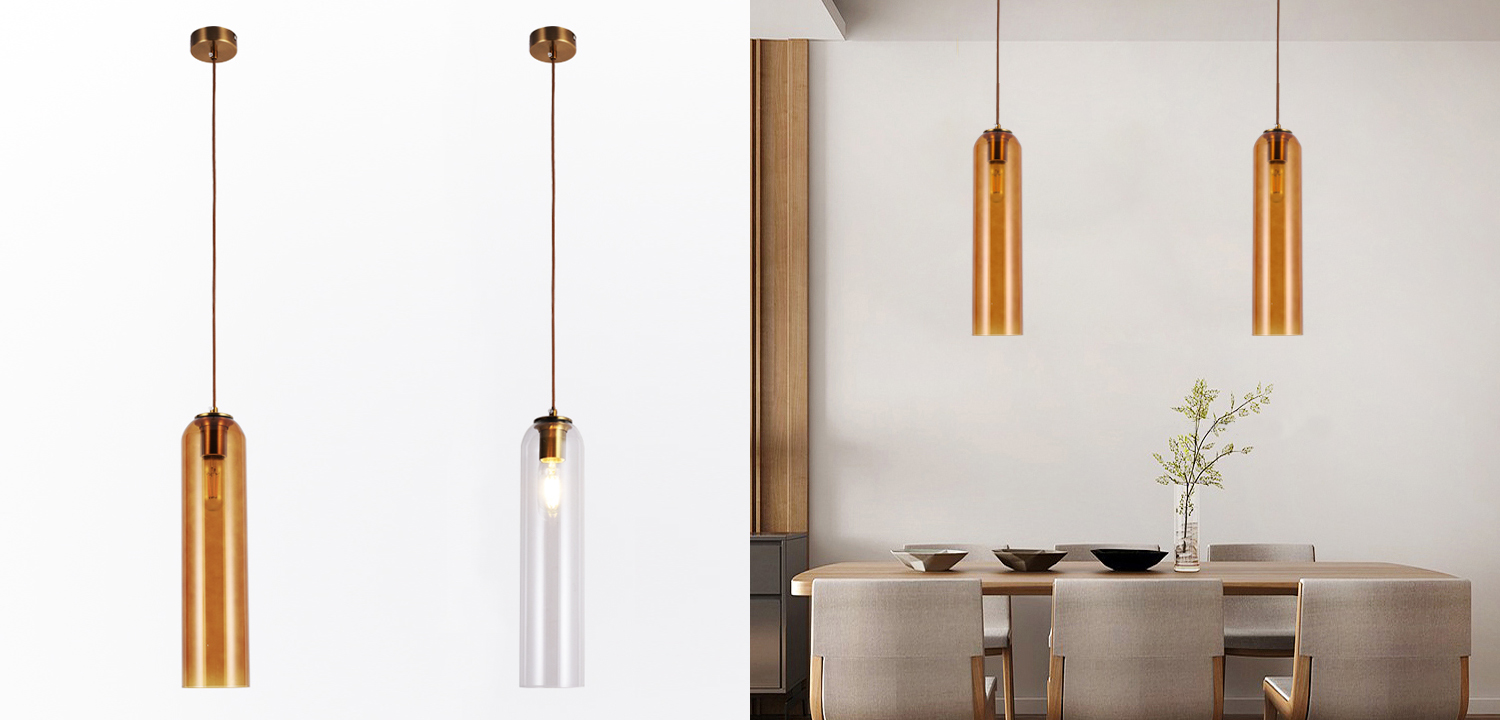 Подвесной светильник Float Pendant Drunken Amber - фото