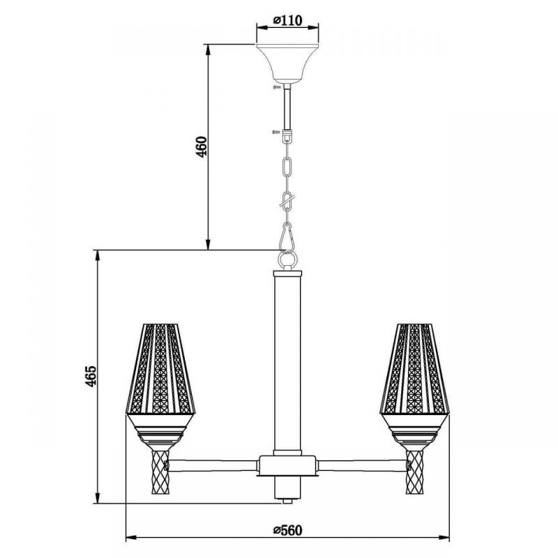 Люстра Ribbed Chandelier в Сочи