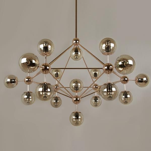 Люстра Modo Chandelier Gold Золотой в Сочи | Loft Concept 