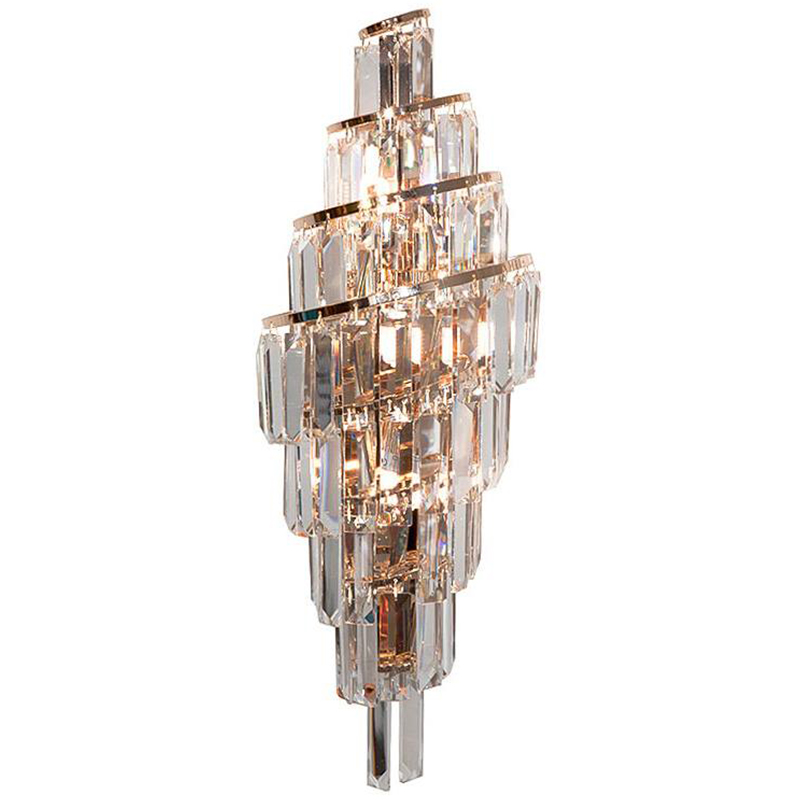 Бра Odeon Cascade Wall Lamp Gold 55 Золотой Прозрачное Стекло в Сочи | Loft Concept 