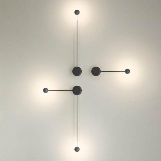 Бра Pin Wall Light black Белый в Сочи | Loft Concept 