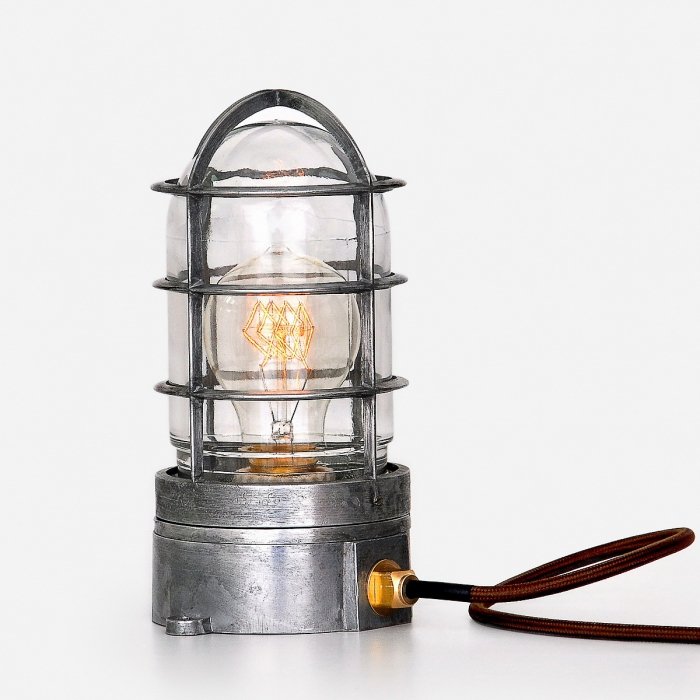 Настольная лампа Steampunk Cage Glass Edison Table lamp  в Сочи | Loft Concept 