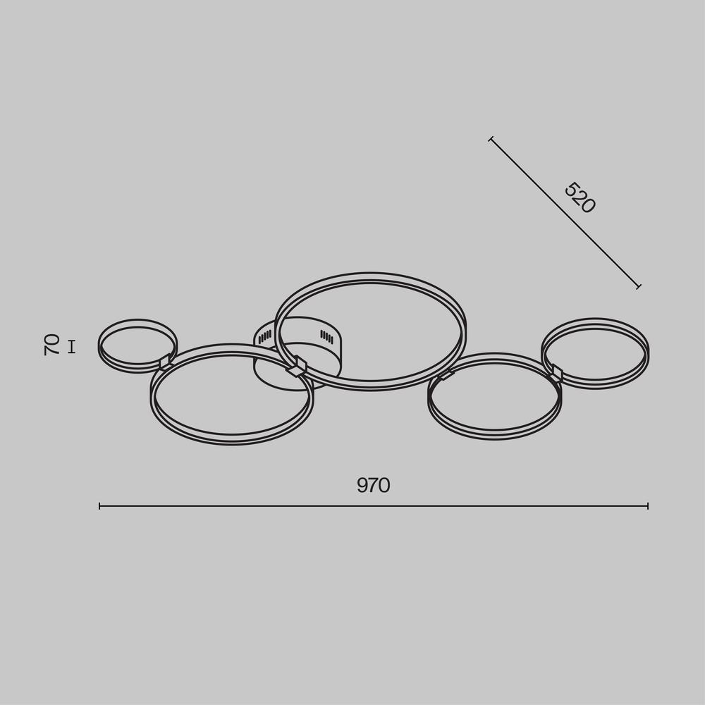 Потолочный светильник Olympia 3000-4000К 43Вт в Сочи
