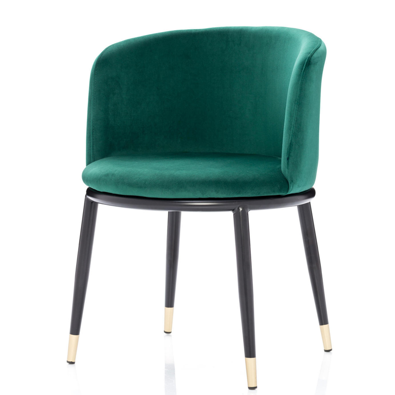 Стул Dining Chair Foucault Green Зеленый Черный Золотой в Сочи | Loft Concept 