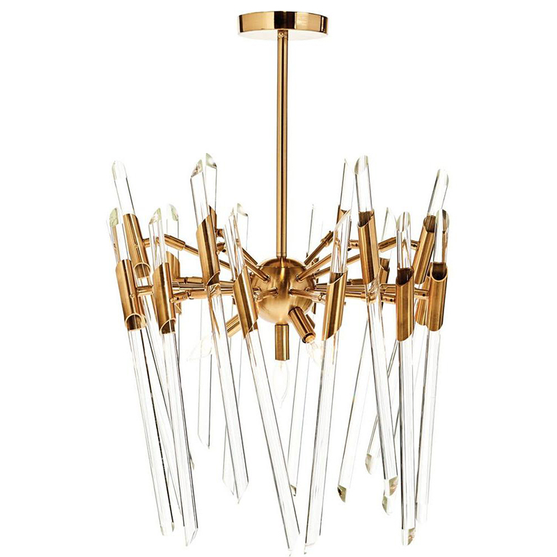 Люстра Ice Rods Chandelier brass Латунь в Сочи | Loft Concept 