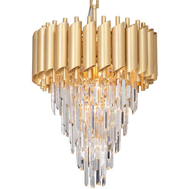 Empire Gold Chandelier Crystal D 50 Глянцевое золото в Сочи | Loft Concept 