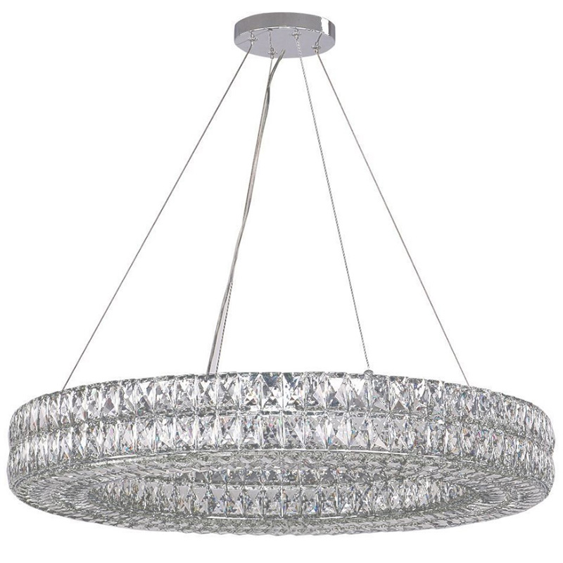 Люстра Crystal Regena Chrome Chandelier 17 Хром Прозрачный (Transparent) в Сочи | Loft Concept 