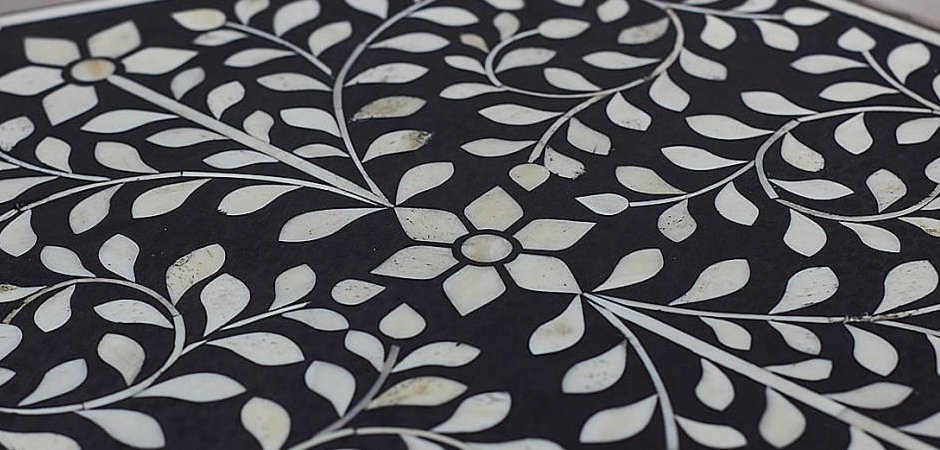 Табурет Inlaid Bone East - фото №2