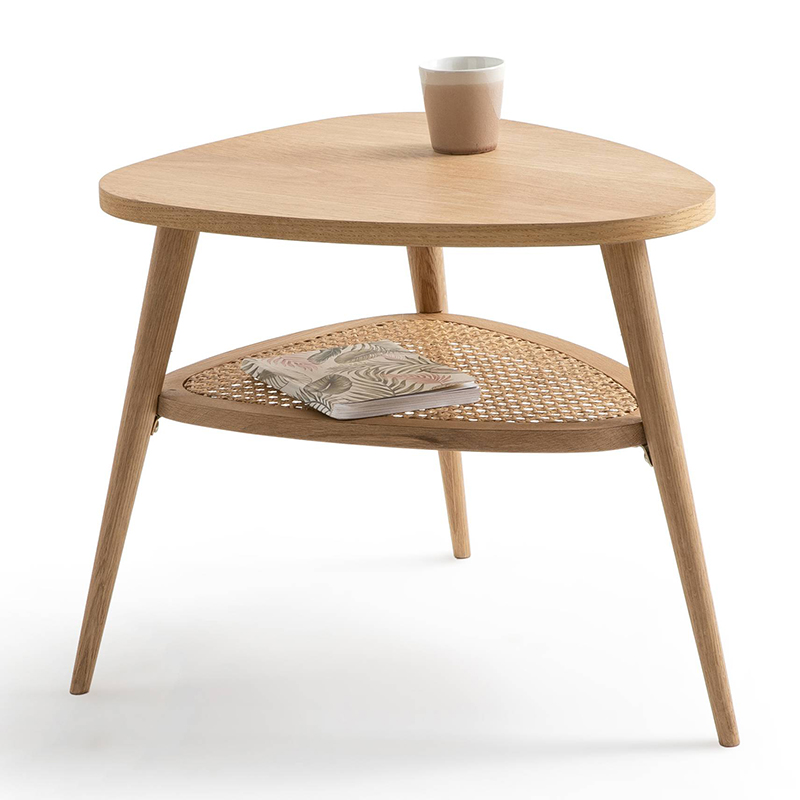 Приставной стол Morten Wicker Side Table 3 legs Светлый дуб в Сочи | Loft Concept 