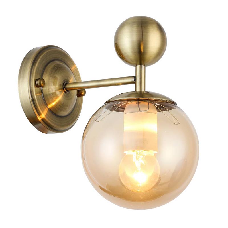 Бра Demian Bronze Wall Lamp Бронза Янтарный в Сочи | Loft Concept 